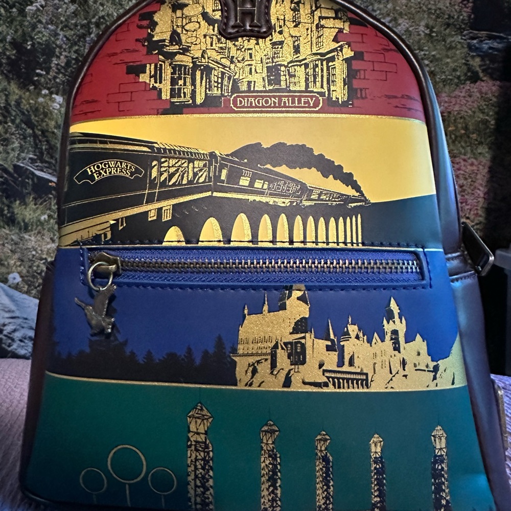 Loungefly 2 Piece Set! Harry Potter Universe Mini Backpack - BoxLunch Exclusive